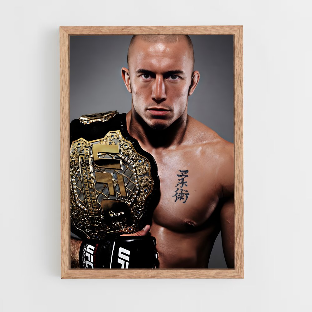 Poster Georges St-pierre – affiche MMA (vue 4)